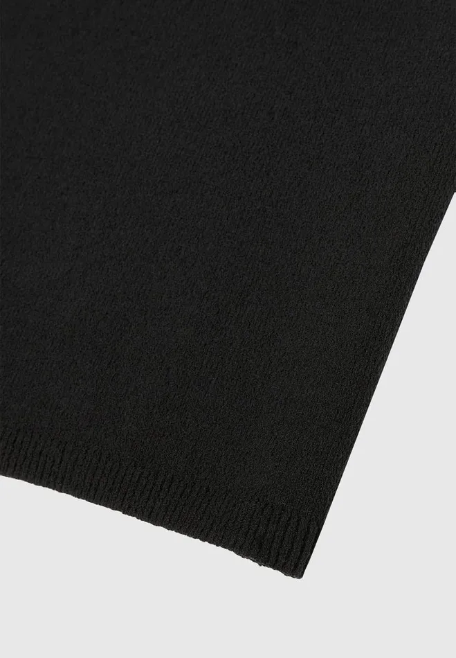 Manire De Voir TShirts and Tops Manire De Voir Man Boucle Knit Regular Fit TShirt 8211 Black