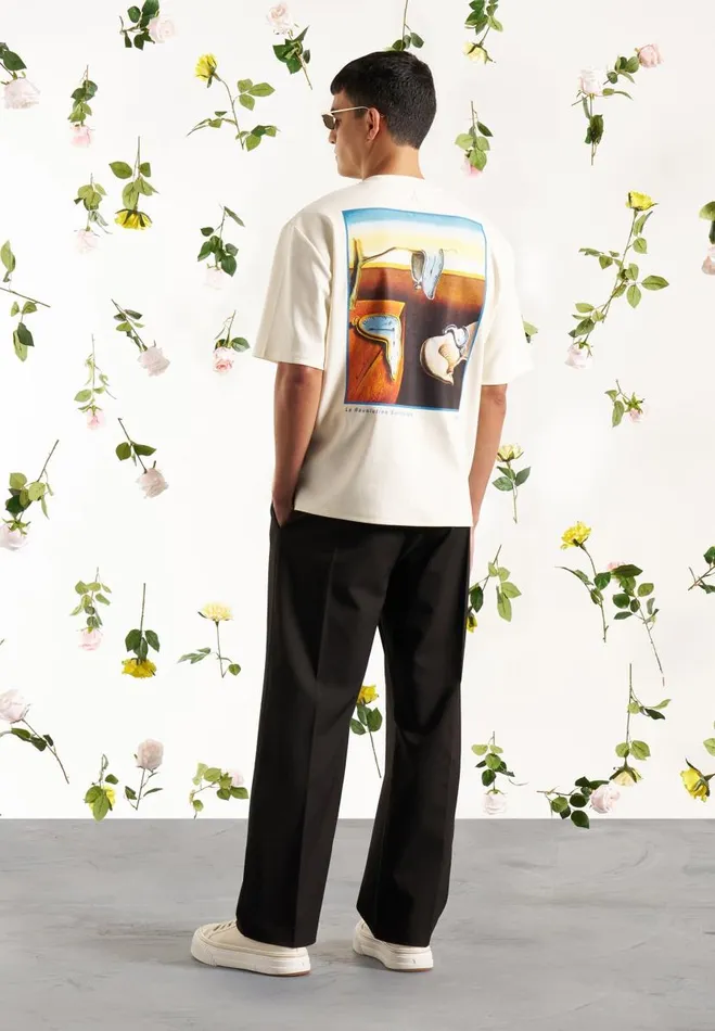 Manire De Voir TShirts and Tops Manire De Voir Man L039Art TShirt 8211 Cream