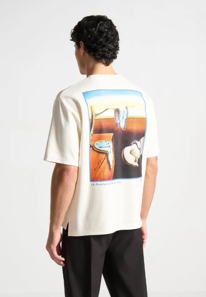 Manire De Voir TShirts and Tops Manire De Voir Man L039Art TShirt 8211 Cream