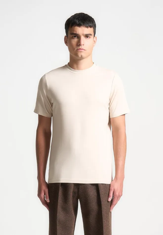 Manire De Voir TShirts and Tops Manire De Voir Man ternel Fitted Luxe TShirt 8211 Cream Manire De Voir TShirts and Tops Manire De Voir Man ternel Fitted Luxe TShirt 8211 Cream