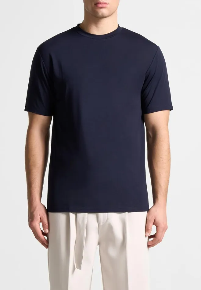 Manire De Voir TShirts and Tops Manire De Voir Man ternel Fitted Luxe TShirt 8211 Navy Manire De Voir TShirts and Tops Manire De Voir Man ternel Fitted Luxe TShirt 8211 Navy