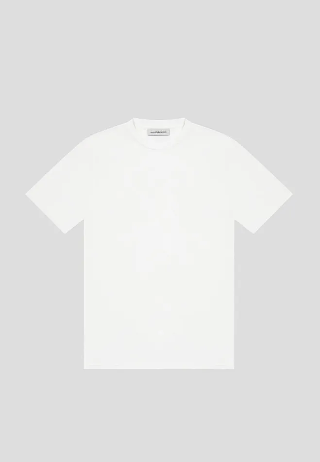 Manire De Voir TShirts and Tops Manire De Voir Man ternel Fitted Luxe TShirt 8211 White