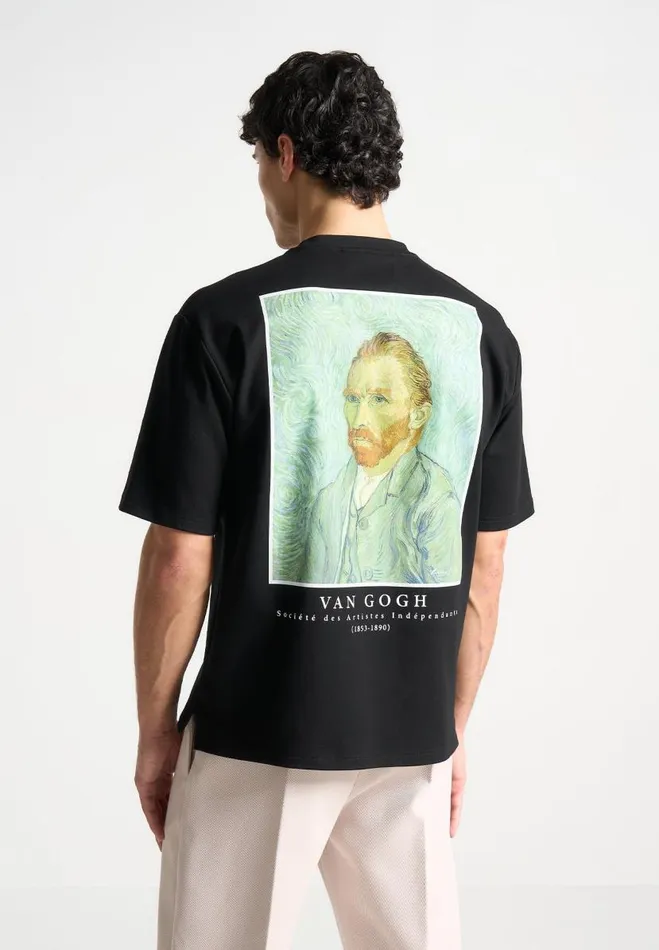 Manire De Voir TShirts and Tops Manire De Voir Man Van Gogh TShirt 8211 Black