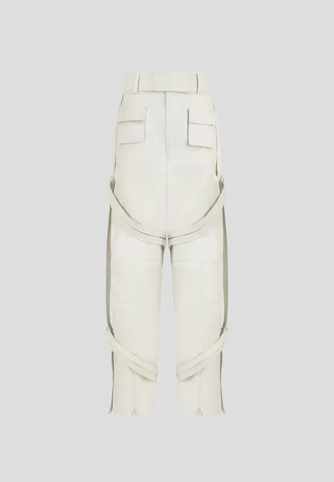 Manire De Voir Trousers Manire De Voir Woman Carpenter Cargo Trousers 8211 Beige