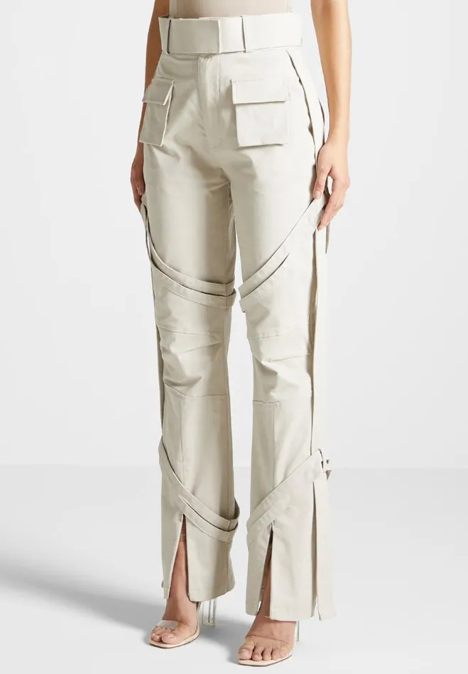 Manire De Voir Trousers Manire De Voir Woman Carpenter Cargo Trousers 8211 Beige
