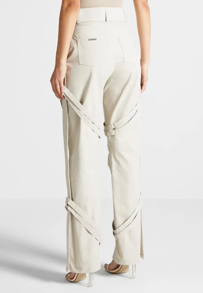 Manire De Voir Trousers Manire De Voir Woman Carpenter Cargo Trousers 8211 Beige