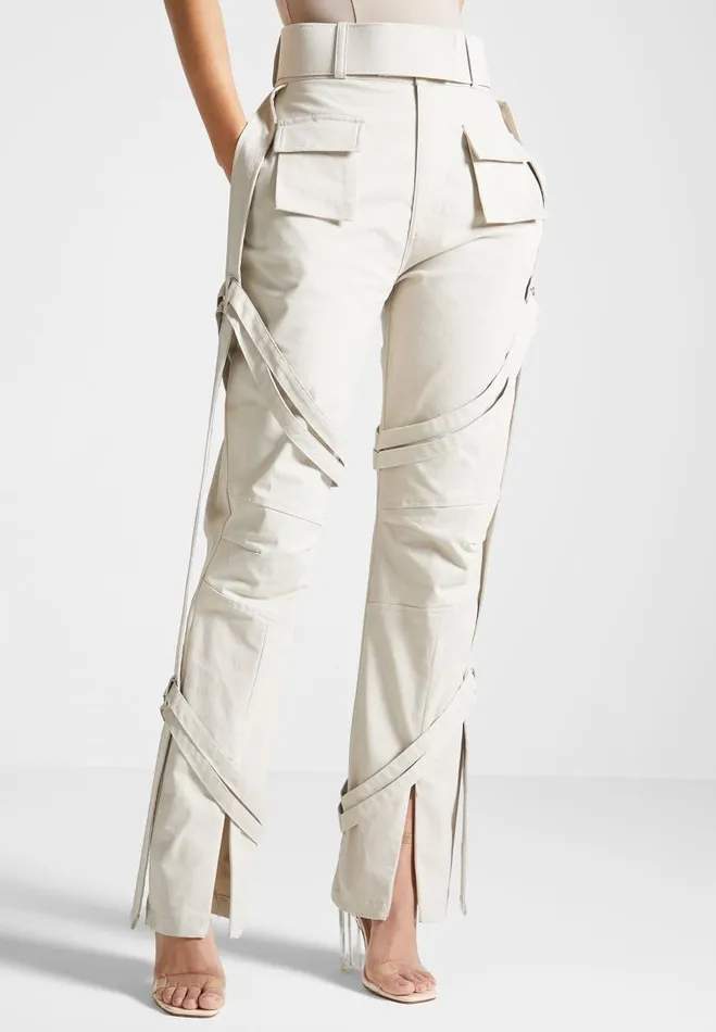 Manire De Voir Trousers Manire De Voir Woman Carpenter Cargo Trousers 8211 Beige