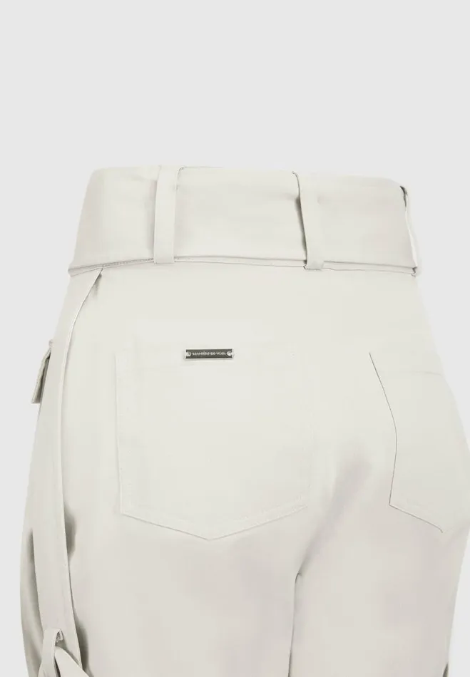 Manire De Voir Trousers Manire De Voir Woman Carpenter Cargo Trousers 8211 Beige