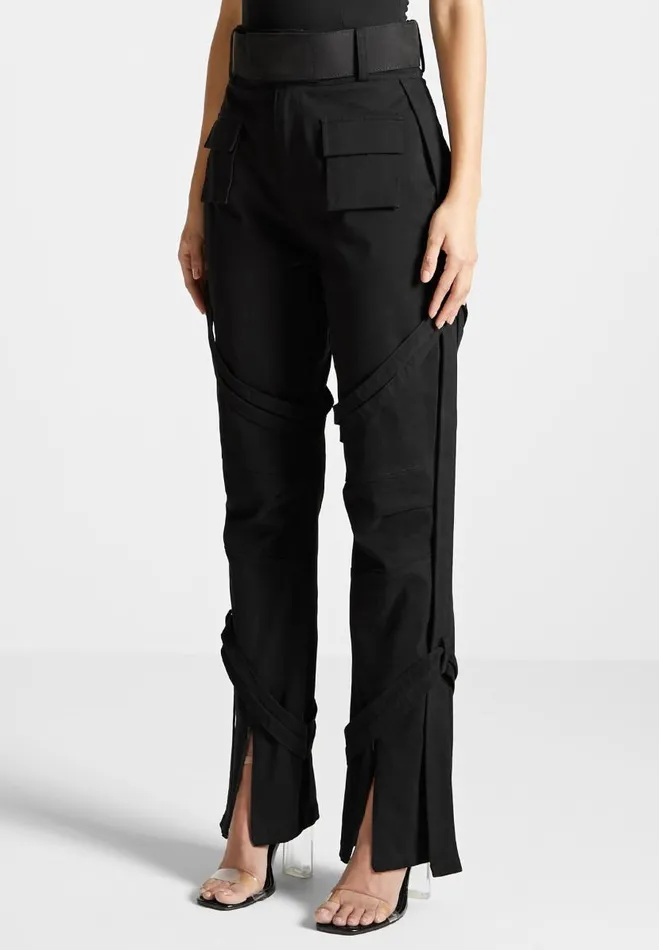 Manire De Voir Trousers Manire De Voir Woman Carpenter Cargo Trousers 8211 Black