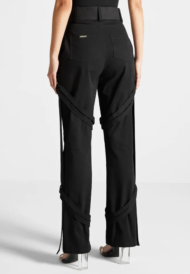 Manire De Voir Trousers Manire De Voir Woman Carpenter Cargo Trousers 8211 Black