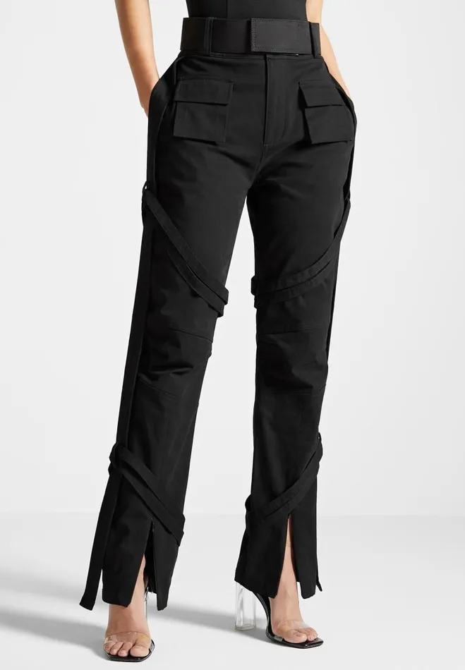 Manire De Voir Trousers Manire De Voir Woman Carpenter Cargo Trousers 8211 Black