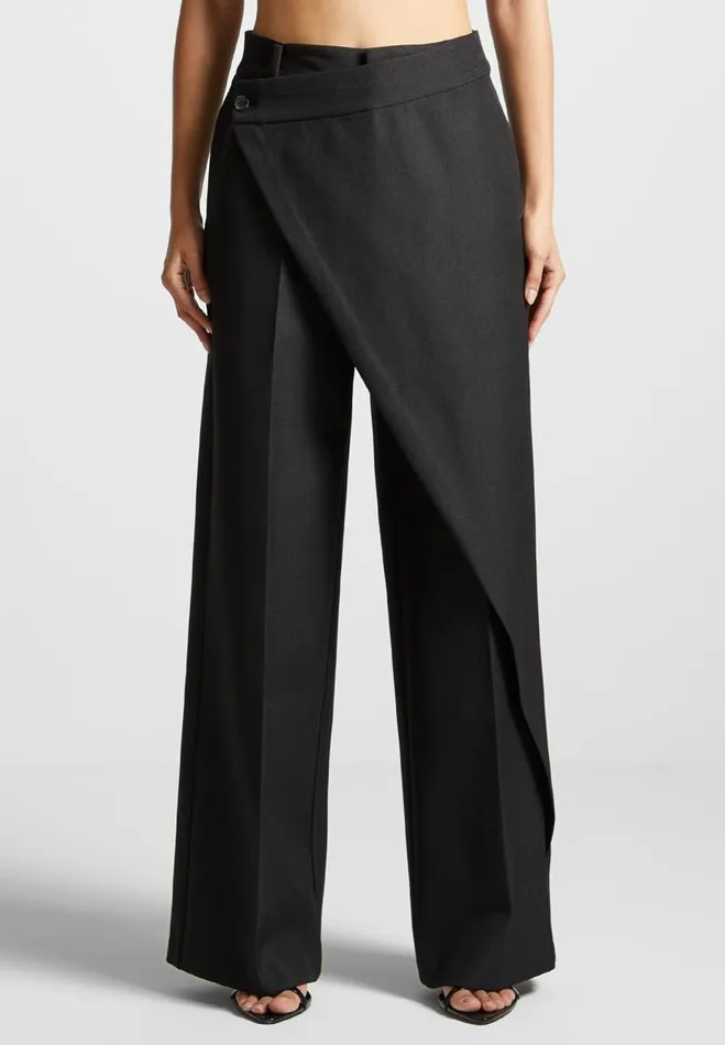 Manire De Voir Trousers Manire De Voir Woman Wrap Tailored Trousers 8211 Black