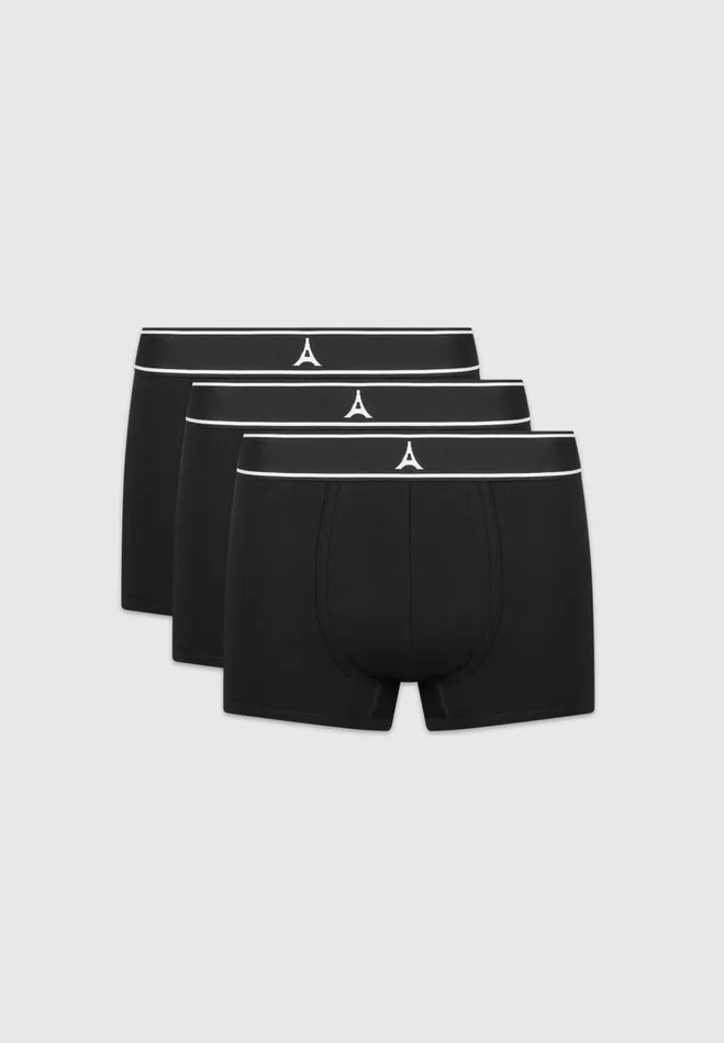 Manire De Voir Underwear Manire De Voir Man L039Eiffel Boxers Pack Of 3 8211 Black Manire De Voir Underwear Manire De Voir Man L039Eiffel Boxers Pack Of 3 8211 Black