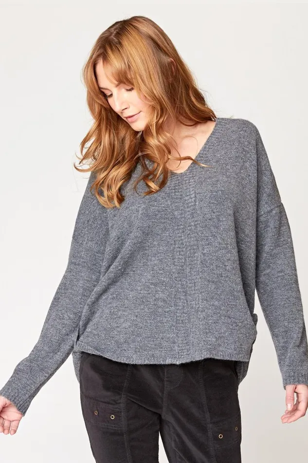 Mapleton VNeck Sweater Cooled Cinder Clothing XCVI Sweaters