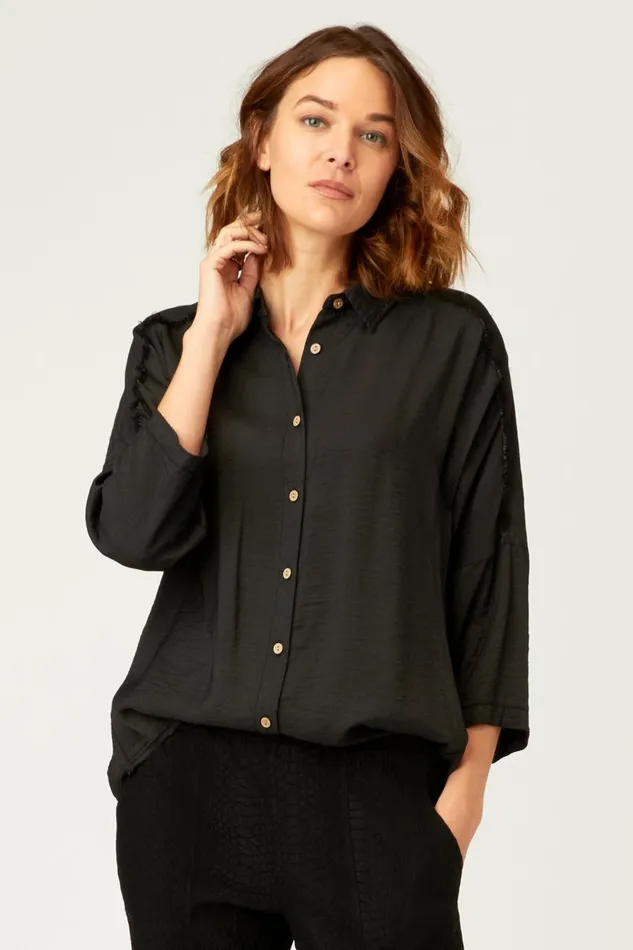 Marion Blouse Black Clothing XCVI ShirtsBlouses