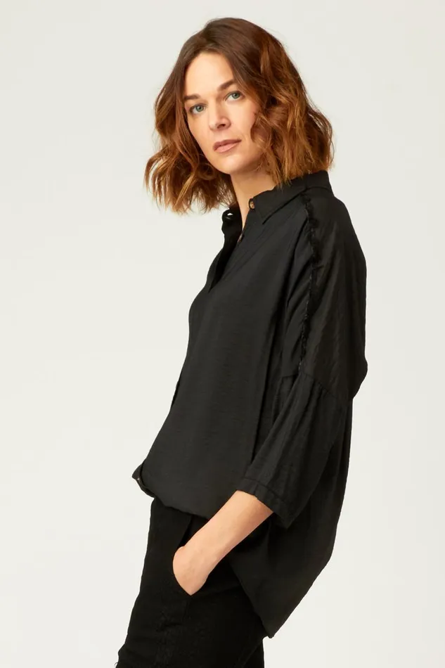 Marion Blouse Black Clothing XCVI ShirtsBlouses
