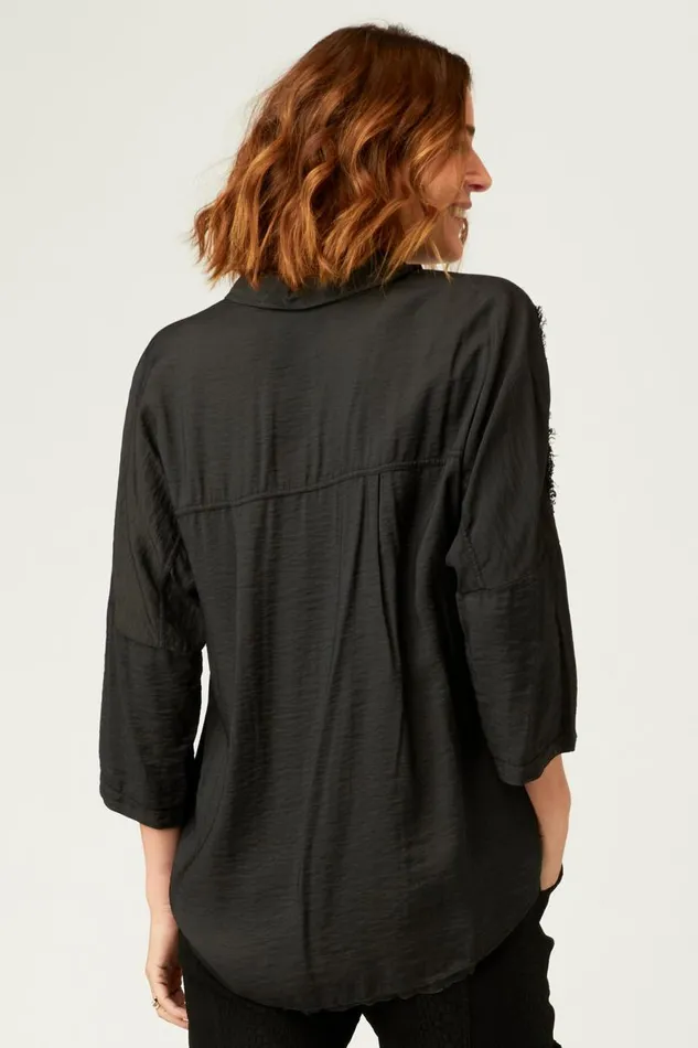Marion Blouse Black Clothing XCVI ShirtsBlouses