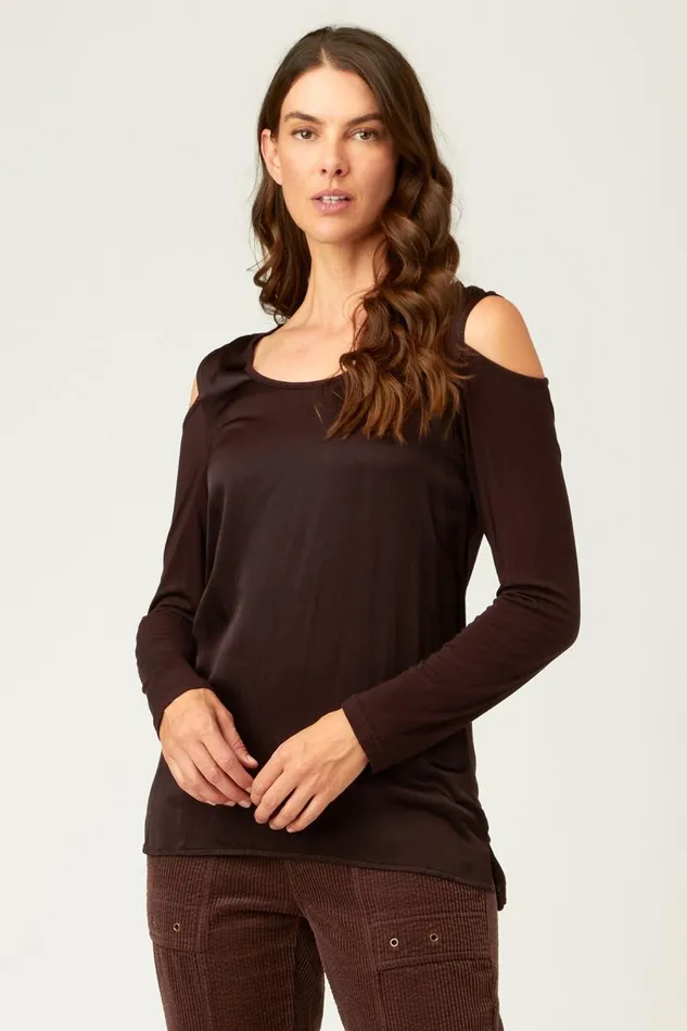 Marlee Cold Shoulder Belge Clothing XCVI ShirtsBlouses