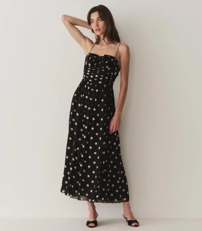 MARYANNA DRESS Noir Solstice Sky Dot Shop DEN Dresses