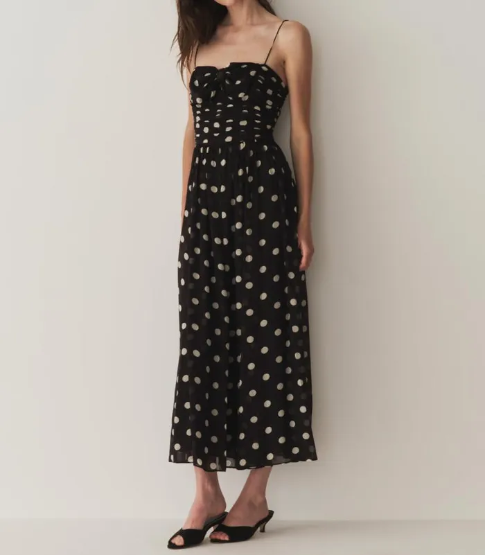 MARYANNA DRESS Noir Solstice Sky Dot Shop DEN Dresses