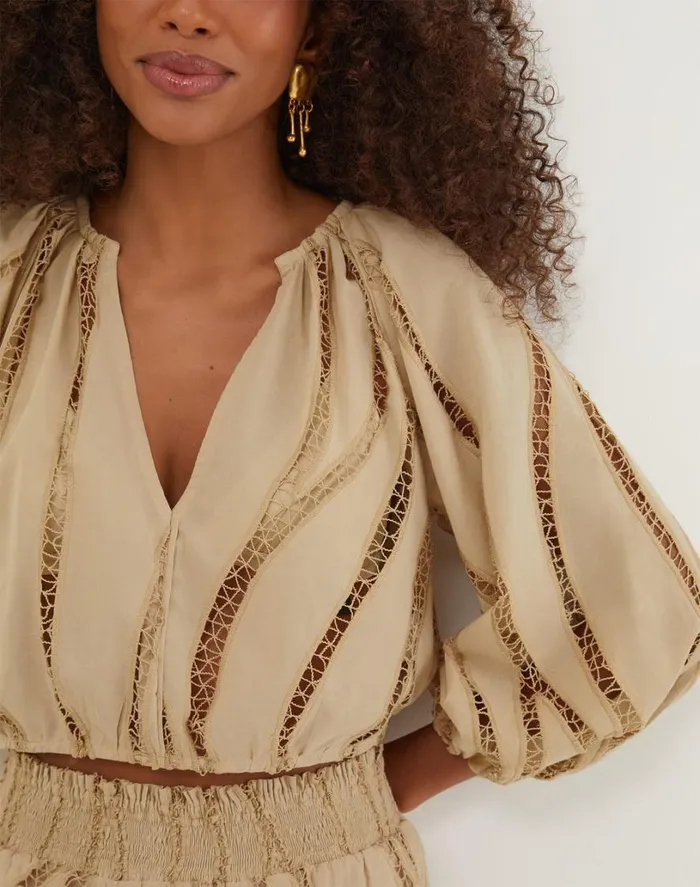Matching Sets Women ViX Paula Hermanny Babi Blouse 8211 Santal