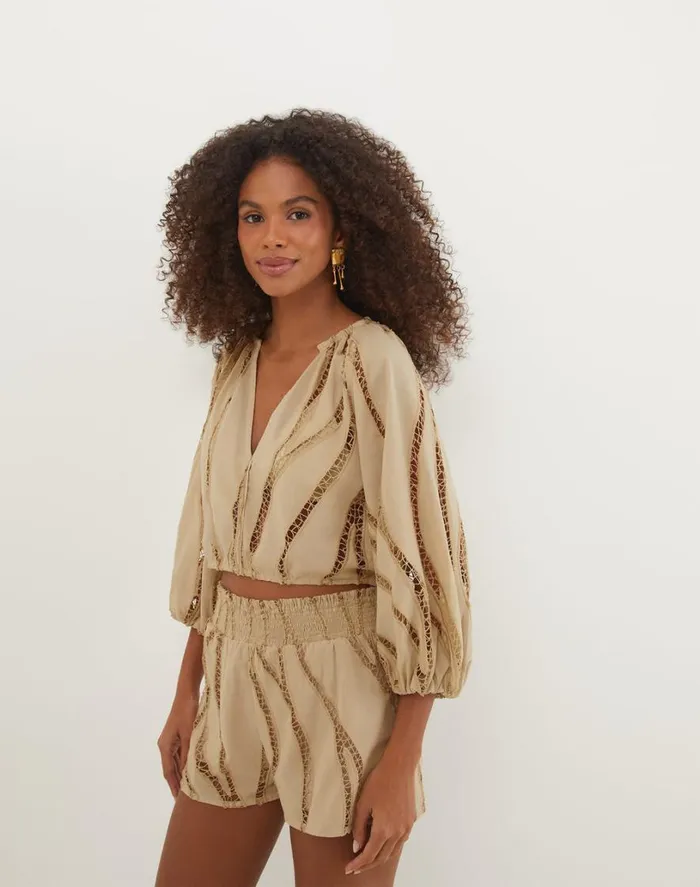 Matching Sets Women ViX Paula Hermanny Babi Blouse 8211 Santal