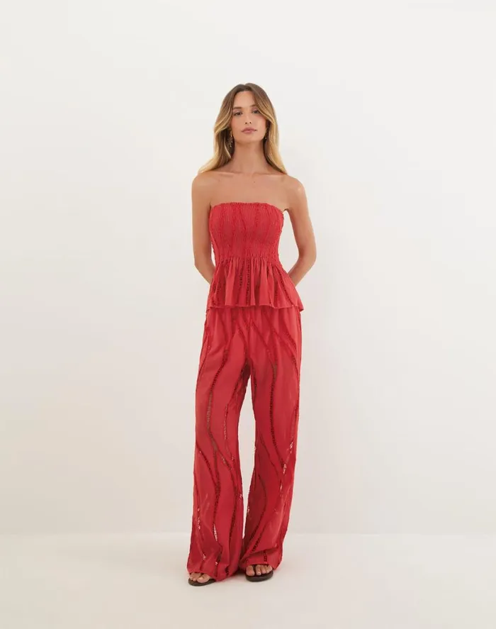 Matching Sets Women ViX Paula Hermanny Babi Top 8211 Raspberry