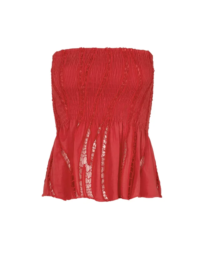 Matching Sets Women ViX Paula Hermanny Babi Top 8211 Raspberry