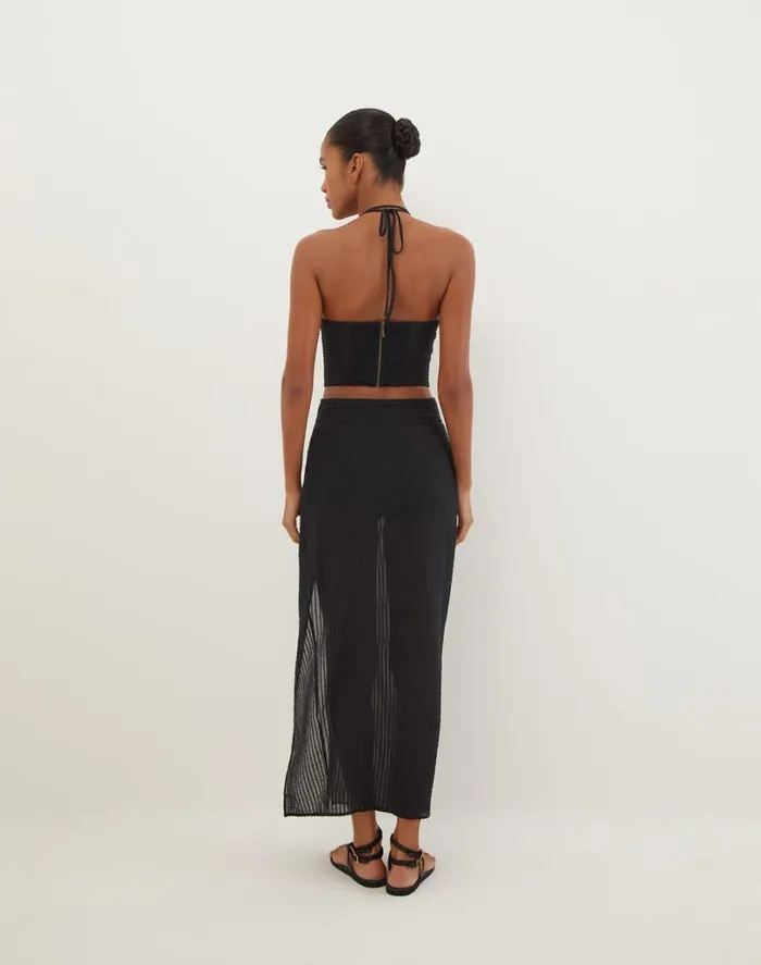Matching Sets Women ViX Paula Hermanny Coco Detail Top 8211 Black