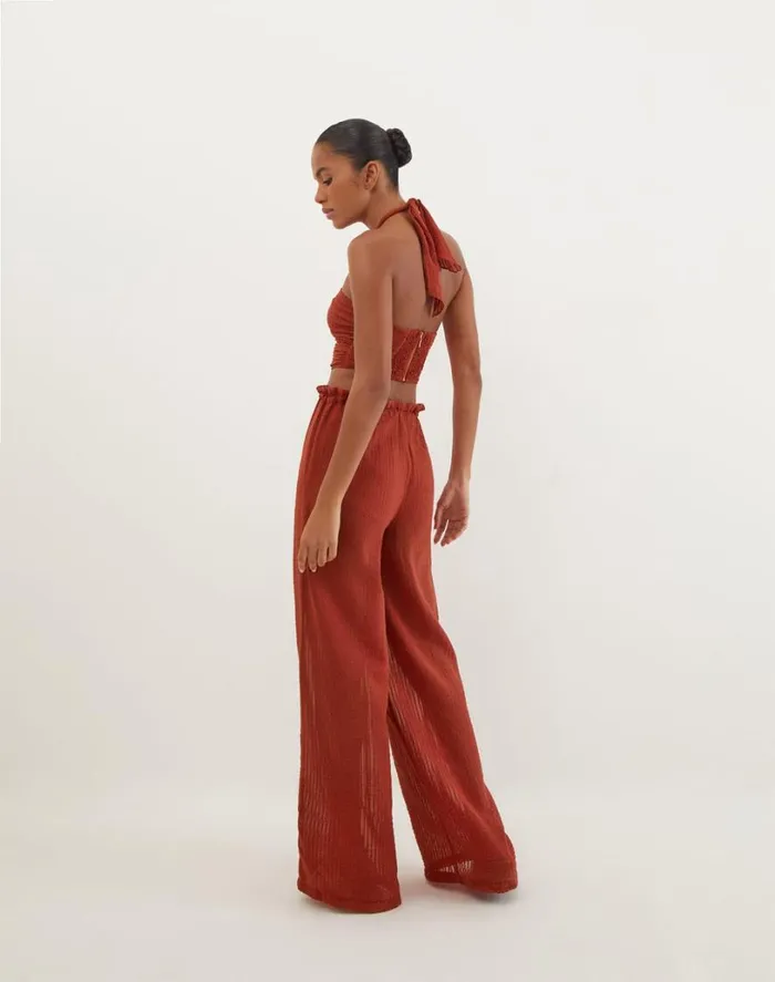 Matching Sets Women ViX Paula Hermanny Marge Detail Top 8211 Redwood