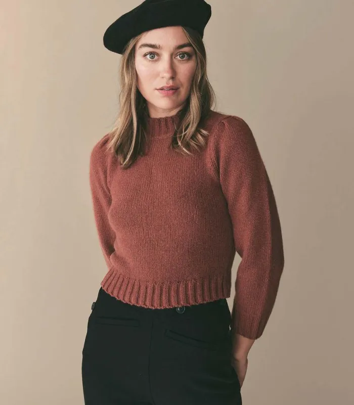 MAY SWEATER Dusty Rose Shop DEN Knitwear