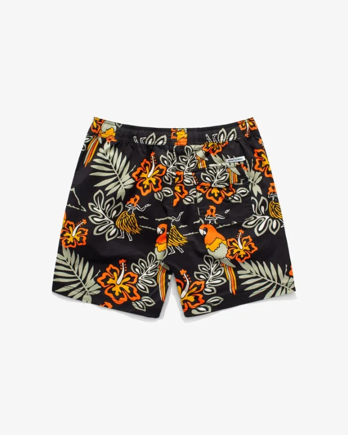 Men Banks Journal Boardshorts Aloha Club Elastic Boardshort Black Men Banks Journal Boardshorts Aloha Club Elastic Boardshort Black