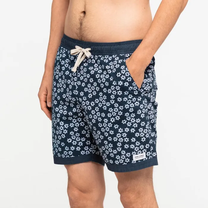 Men Banks Journal Boardshorts Daffodils Elastic Boardshort Insiginia Blue