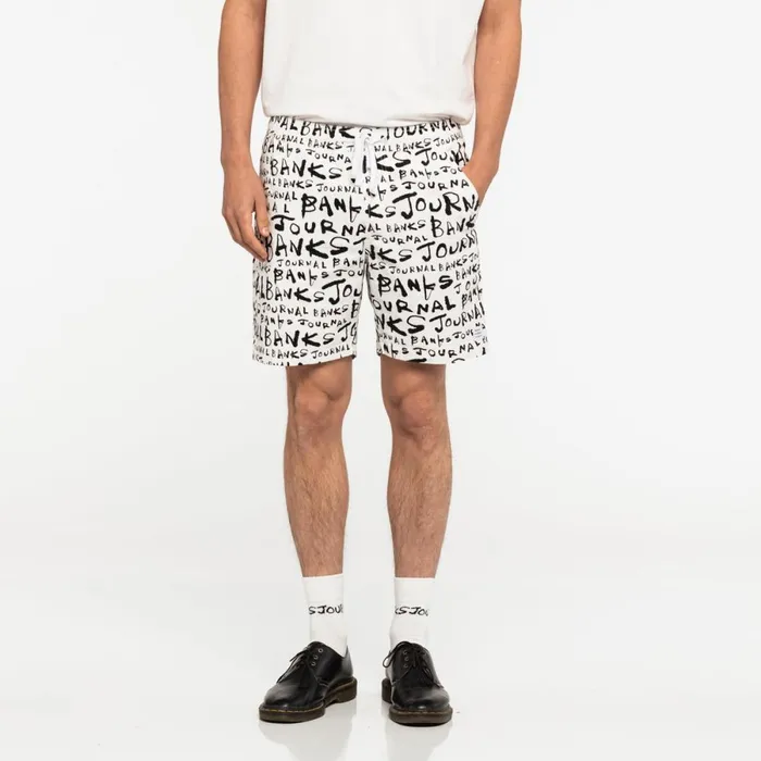 Men Banks Journal Boardshorts Dunkwell Elastic Boardshort Off White