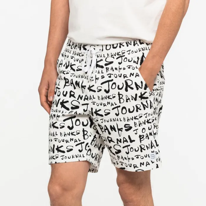 Men Banks Journal Boardshorts Dunkwell Elastic Boardshort Off White