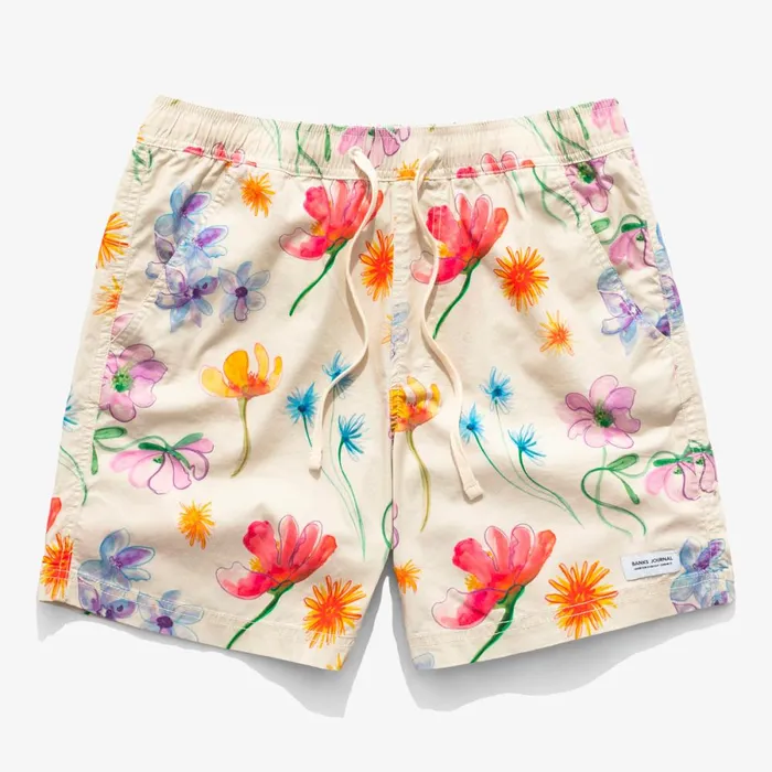 Men Banks Journal Boardshorts Fluer Elastic Boardshort Bone