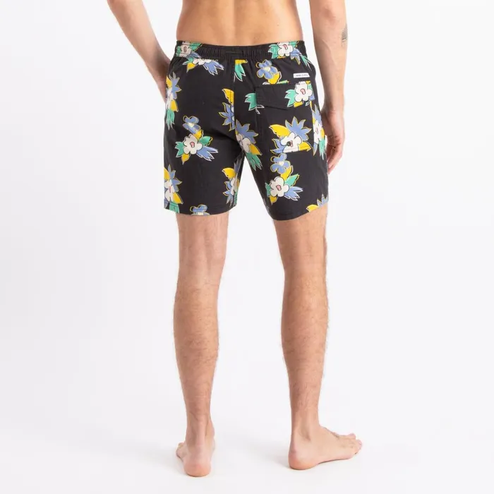 Men Banks Journal Boardshorts Islands Elastic Boardshort Black