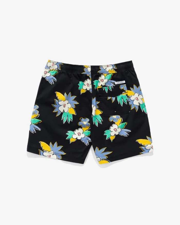 Men Banks Journal Boardshorts Islands Elastic Boardshort Black