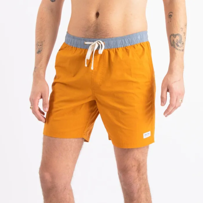 Men Banks Journal Boardshorts Primary Elastic Boardshort Deep Mustard