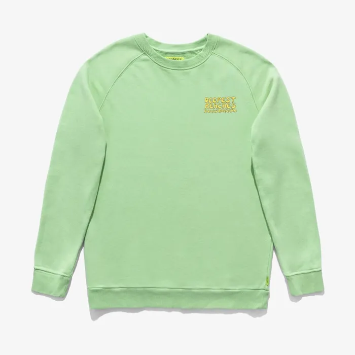 Men Banks Journal Fleeces and Knitwear Deepest Reaches Crew Knit Washed Lime