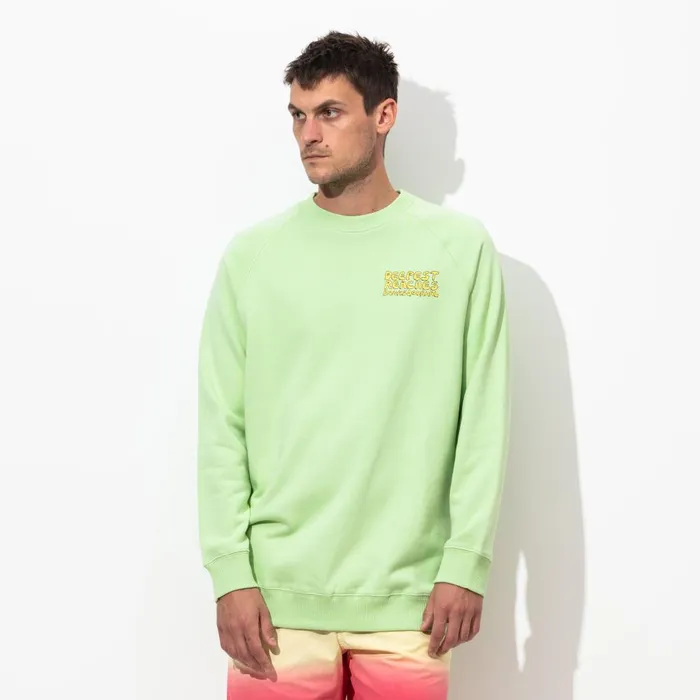 Men Banks Journal Fleeces and Knitwear Deepest Reaches Crew Knit Washed Lime Men Banks Journal Fleeces and Knitwear Deepest Reaches Crew Knit Washed Lime
