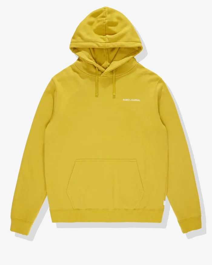 Men Banks Journal Fleeces and Knitwear Label Hoodie Graphic Fleece Sulphuride