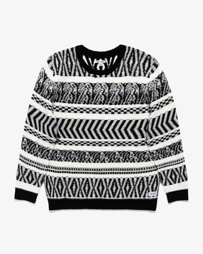 Men Banks Journal Fleeces and Knitwear Mik Sweater Knitwear Black White