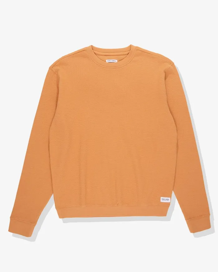 Men Banks Journal Fleeces and Knitwear Preston Trans Fleece Biscuit