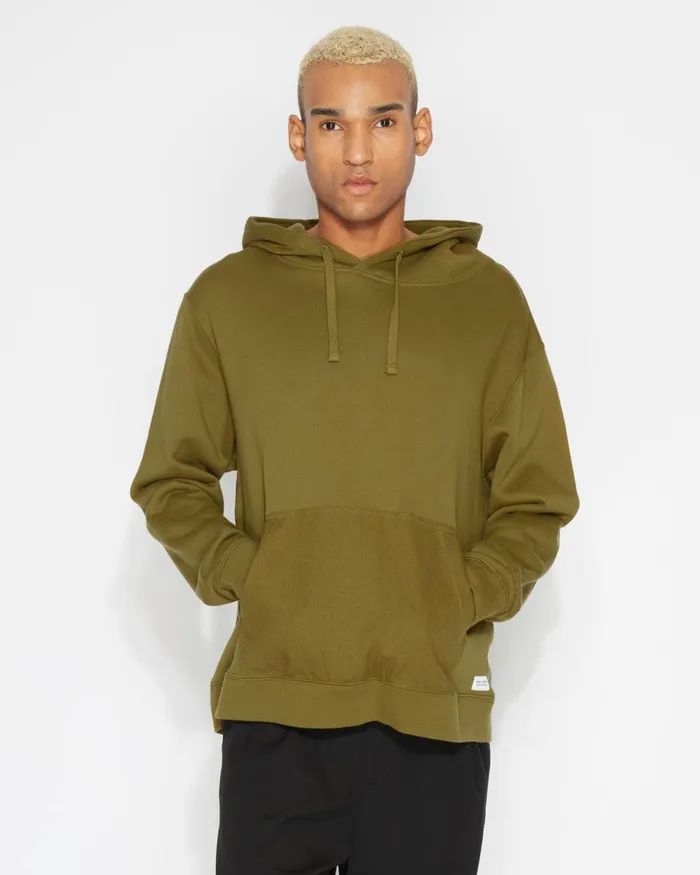 Men Banks Journal Fleeces and Knitwear Primary Deluxe Hoodie Fleece Tawny Olive Men Banks Journal Fleeces and Knitwear Primary Deluxe Hoodie Fleece Tawny Olive