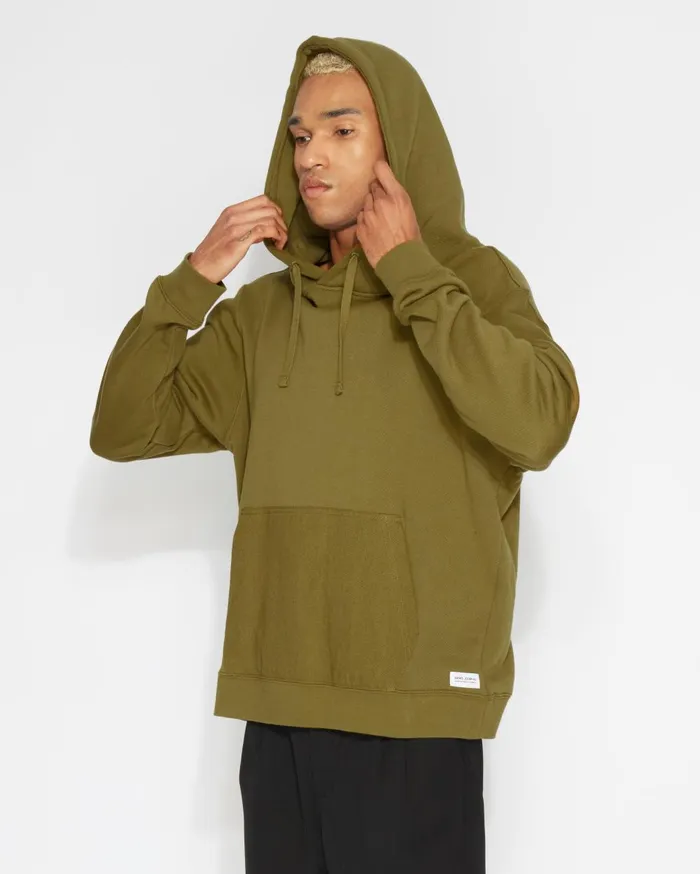 Men Banks Journal Fleeces and Knitwear Primary Deluxe Hoodie Fleece Tawny Olive Men Banks Journal Fleeces and Knitwear Primary Deluxe Hoodie Fleece Tawny Olive