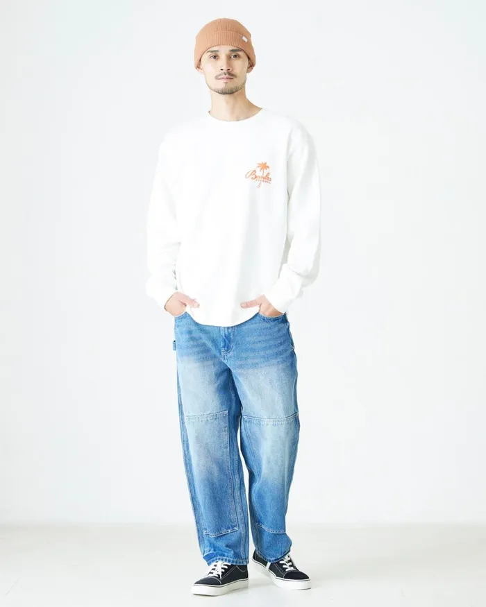Men Banks Journal Fleeces and Knitwear Retreat Crew Graphic Fleece Off White Men Banks Journal Fleeces and Knitwear Retreat Crew Graphic Fleece Off White