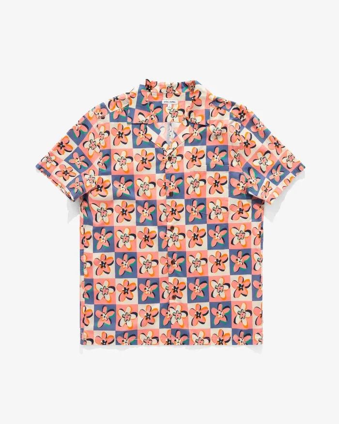 Men Banks Journal Shirts Candy SS Woven Shirt Rose Tan