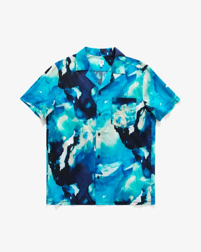 Men Banks Journal Shirts Natalie Strickland Studio SS Woven Shirt Indigo