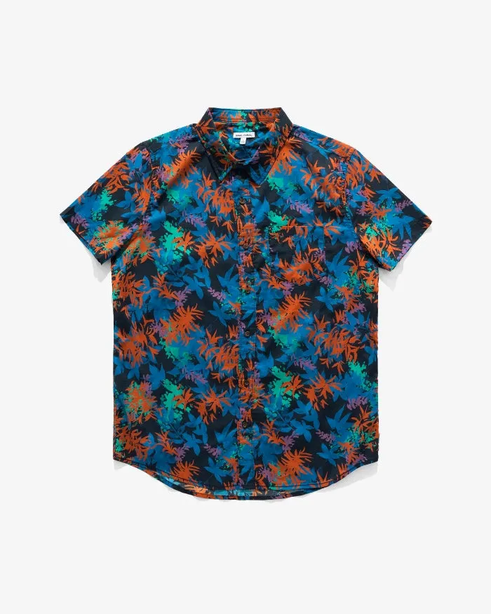 Men Banks Journal Shirts Sundays SS Woven Shirt Dirty Denim